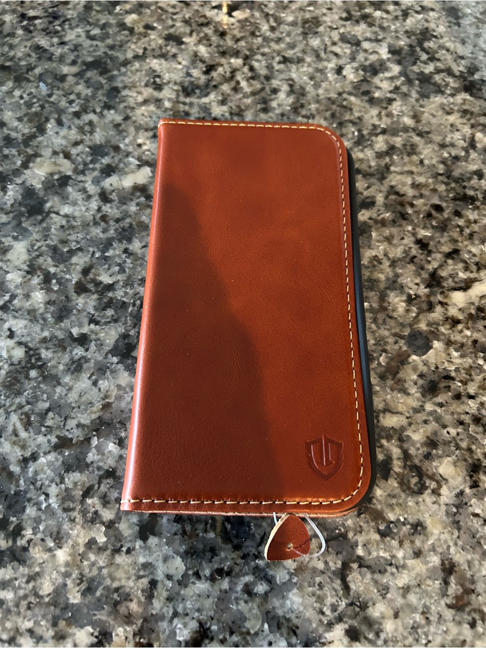 Leather Folio iPhone 17 Case - Brown